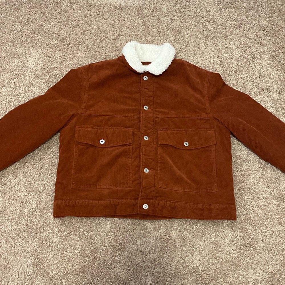 H&M Sherpa Lined Corduroy Jacket - L